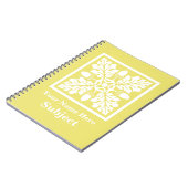 Honeysuckle Acorn und Leaf Tile Design Notizblock (Linke Seite)