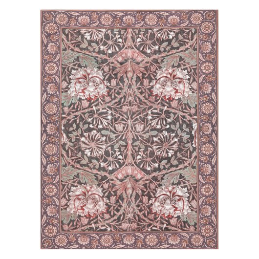 Honeysuckle Art Nouveau Floral Pattern Morris Tischdecke (Vorderseite)