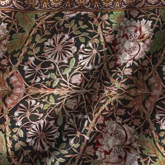 Honeysuckle Art Nouveau Floral Pattern Morris Tischdecke
