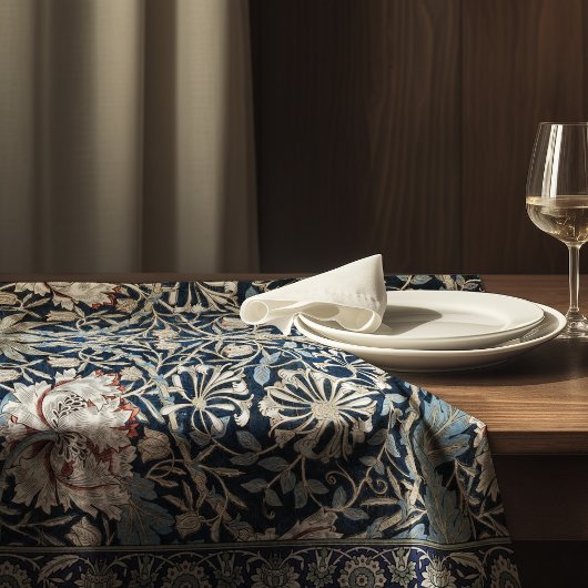 Honeysuckle Art Nouveau Floral Pattern Morris Tischdecke