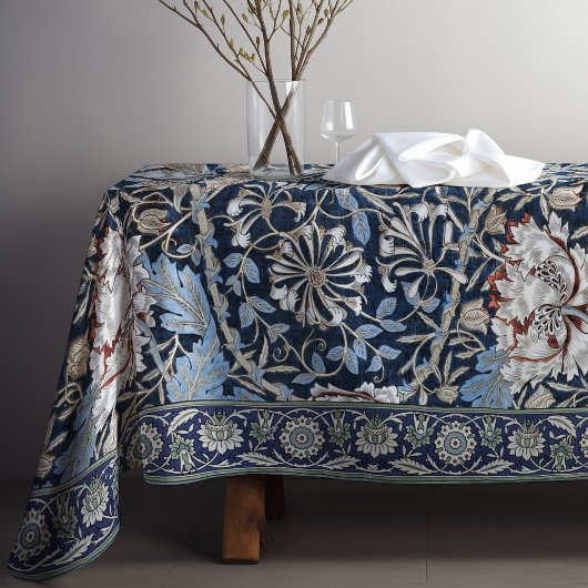 Honeysuckle Art Nouveau Floral Pattern Morris Tischdecke