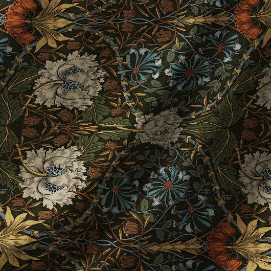 Honeysuckle Art Nouveau Floral Pattern Morris Tischdecke