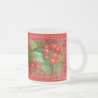 Honeysuckle Berries auf Baumwolltuch Mattglastasse