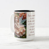 Honeysuckle Blume Fairy Zweifarbige Tasse (Vorderseite Links)