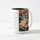 Honeysuckle Blume Fairy Zweifarbige Tasse (VorderseiteRechts)