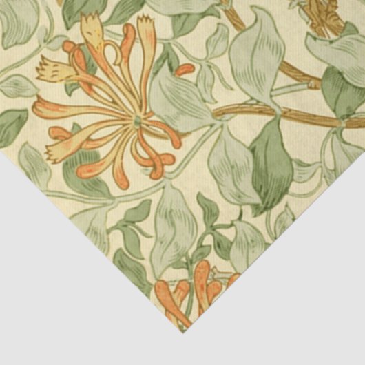 Honeysuckle Blume William Morris Seidenpapier (Detail)