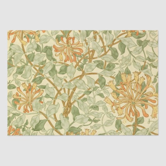 Honeysuckle Blume William Morris Seidenpapier (Vorderseite)