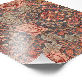 Honeysuckle, Blumenmuster von William Morris Fotodruck (Ecke)