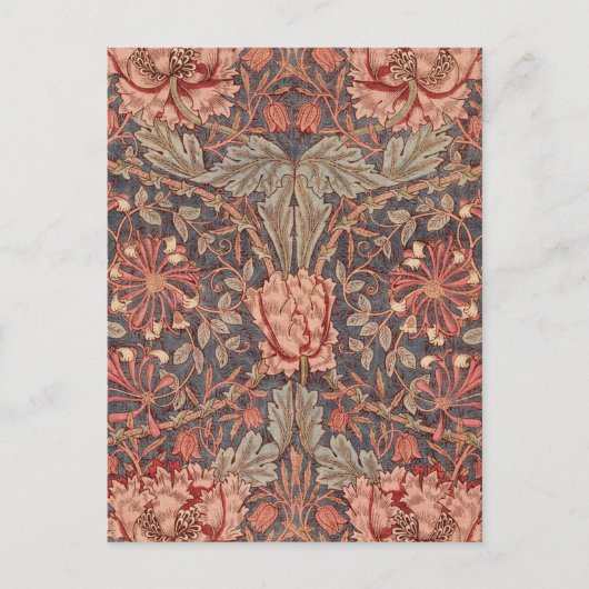 Honeysuckle, Blumenmuster von William Morris Postkarte (Vorderseite)