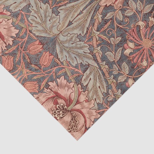 Honeysuckle, Blumenmuster von William Morris Seidenpapier (Ausschnitt)