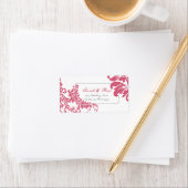 Honeysuckle Damask Rücksendeadresse Adressaufkleber (Insitu)