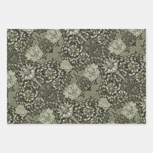 Honeysuckle Delight William Morris Larkspur Geschenkpapier Set (Vorderseite 2)