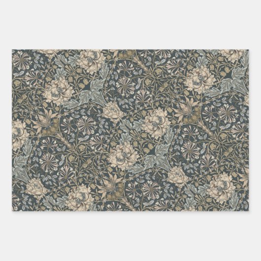 Honeysuckle Delight William Morris Larkspur Geschenkpapier Set (Vorderseite 2)
