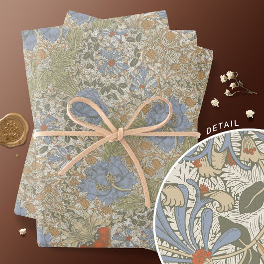 Honeysuckle Delight William Morris Larkspur Geschenkpapier Set