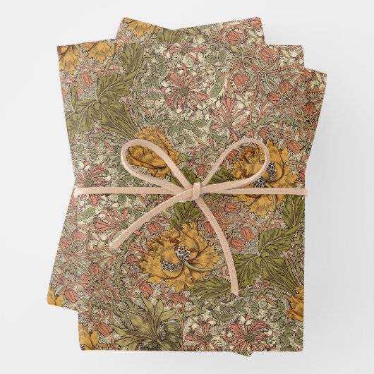 Honeysuckle Delight William Morris Larkspur Geschenkpapier Set (Beispiel)