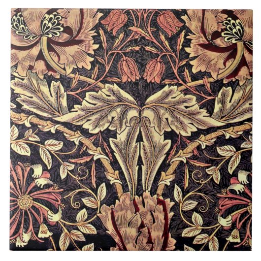 Honeysuckle, ein William Morris-Design, Fliese (Vorderseite)