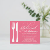 HONEYSUCKLE FLATWARE | PROBE DINNER INVITE EINLADUNGSPOSTKARTE (Stehend Vorderseite)