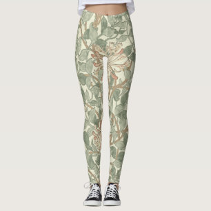 Honeysuckle Floral Wallpaper William Morris Leggings