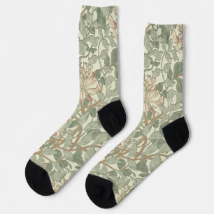 Honeysuckle Floral Wallpaper William Morris Socken