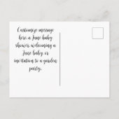 Honeysuckle Garden Fairy - June Birth Blume Postc Postkarte (Rückseite)