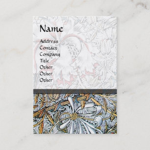 HONEYSUCKLE, gelb, rosa, weiß Visitenkarte