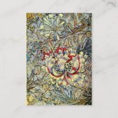 HONEYSUCKLE, gelb, rosa, weiß Visitenkarte (Rückseite)