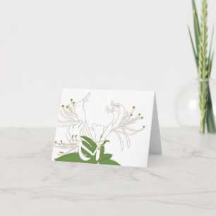 HONEYSUCKLE Notecard No. 2 Karte