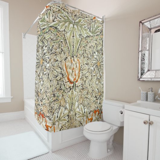 Honeysuckle Pattern (1876) von William Morris Duschvorhang (Beispiel)