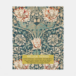 Honeysuckle Pattern - Design von William Morris Fleecedecke