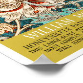 Honeysuckle Pattern - Design von William Morris Poster (Ecke)