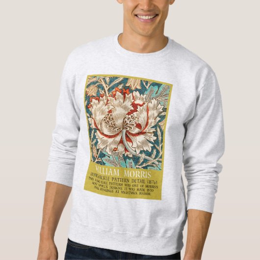 Honeysuckle Pattern - Design von William Morris Sweatshirt (Vorderseite)