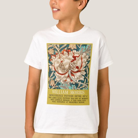 Honeysuckle Pattern - Design von William Morris T-Shirt (Vorderseite)