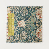 Honeysuckle Pattern - Design von William Morris Wandteppich (Vorderseite (Horizontal))