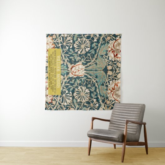 Honeysuckle Pattern - Design von William Morris Wandteppich (Beispiel (Horizontal))