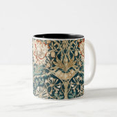 Honeysuckle Pattern - Design von William Morris Zweifarbige Tasse (VorderseiteRechts)