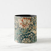 Honeysuckle Pattern - Design von William Morris Zweifarbige Tasse (Mittel)