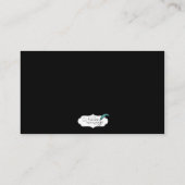 Honeysuckle Pink Rounded Corner Wedding Platzkarte (Rückseite)