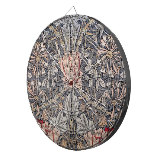 Honeysuckle Print (von William Morris) Dartscheibe (Vorderseite rechts)