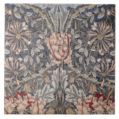 Honeysuckle Print (von William Morris) Fliese (Vorderseite)
