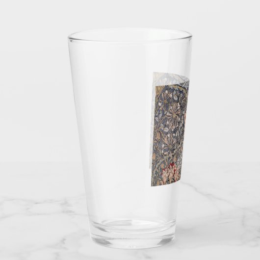 Honeysuckle Print (von William Morris) Glas (Rechts)