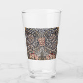 Honeysuckle Print (von William Morris) Glas (Vorderseite)