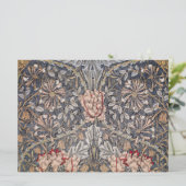 Honeysuckle Print (von William Morris) Karte (Stehend Vorderseite)