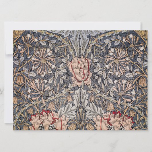 Honeysuckle Print (von William Morris) Karte (Vorderseite)