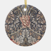 Honeysuckle Print (von William Morris) Keramik Ornament (Vorne)