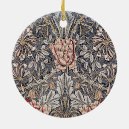 Honeysuckle Print (von William Morris) Keramik Ornament