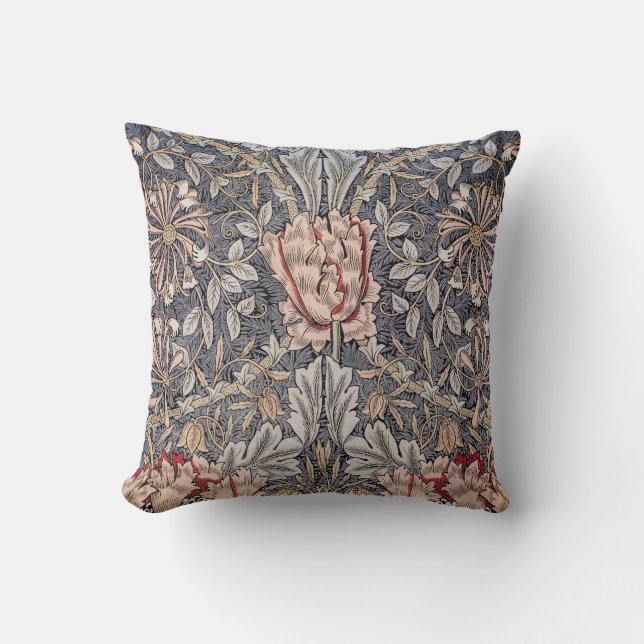 Honeysuckle Print (von William Morris) Kissen (Vorderseite)