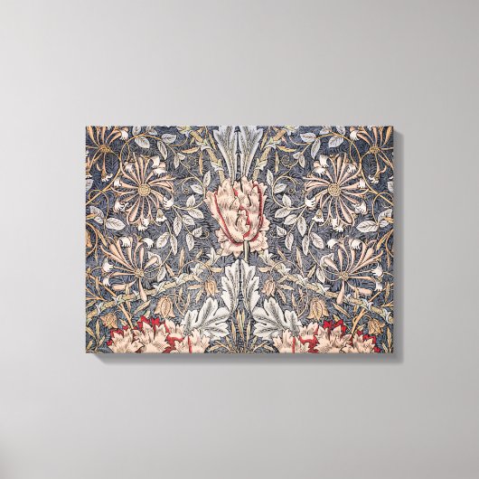 Honeysuckle Print (von William Morris) Leinwanddruck (Vorderseite)