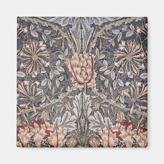 Honeysuckle Print (von William Morris) Magnet (Vorne)