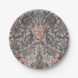 Honeysuckle Print (von William Morris) Pappteller
