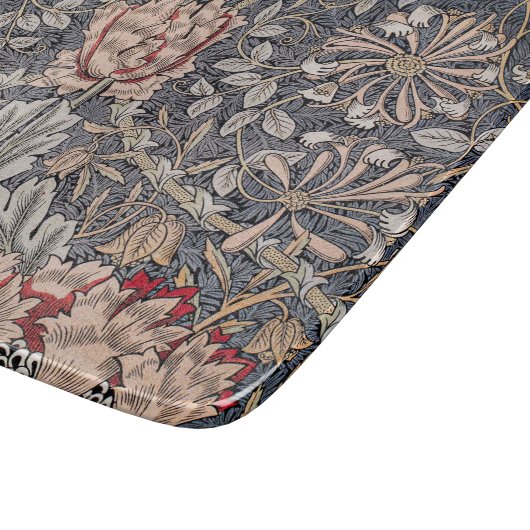 Honeysuckle Print (von William Morris) Schneidebrett (Ecke)